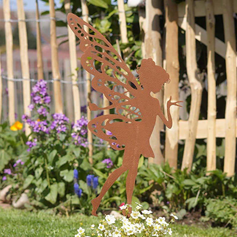 Enchanted Dandelion Fairy Stake — Intricate Wire Art with Solar Glow