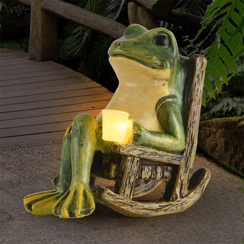Leisure Frog Solar Swing Light — Whimsical Garden Gift for Nature Lovers